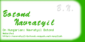 botond navratyil business card